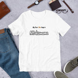 "Mtakamama" on Short-Sleeve Unisex T-Shirt in WHITE