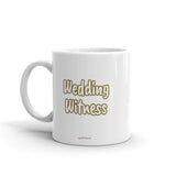 Wedding Witness Mug GOLD