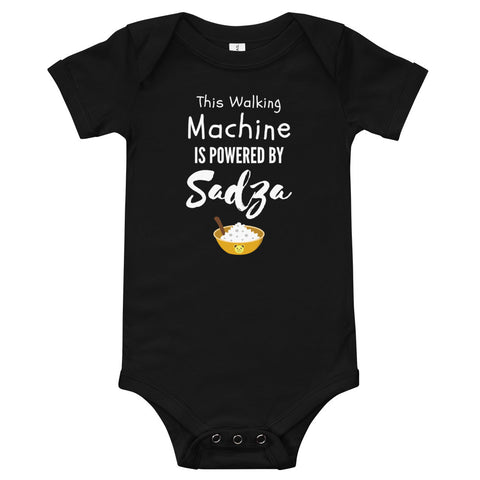 WALK Sadza Machine - Baby Bodysuit - Black